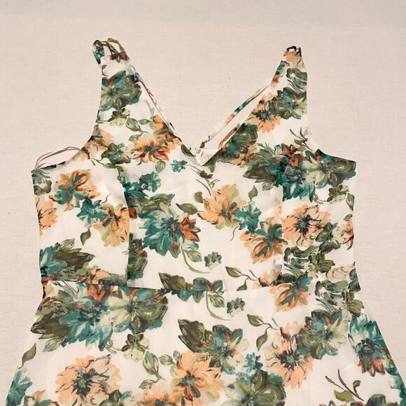 Forever 21 Contemporary Floral Dress Womens Size Large - Picture 4 of 16